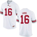 NCAA Ohio State Buckeyes Men's #16 Jagger LaRoe White Nike Football College Jersey LBZ8545YZ